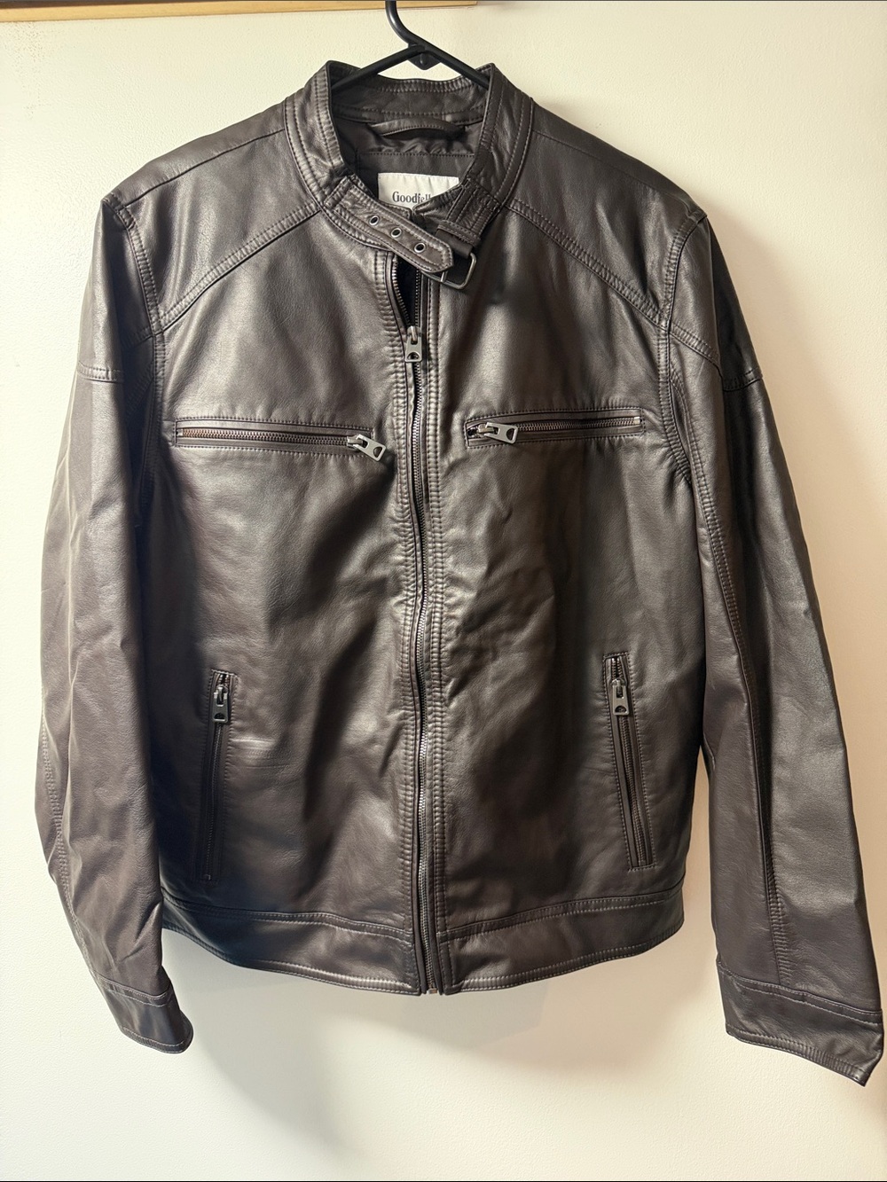 Goodfellow & Co Men's Brown Non-Leather Bomber Jacket
